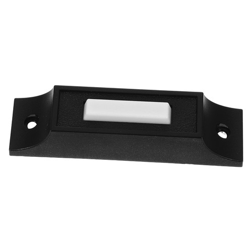 Black wired doorbell - wired,