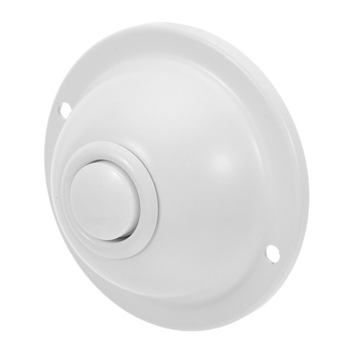 White iron doorbell - white,