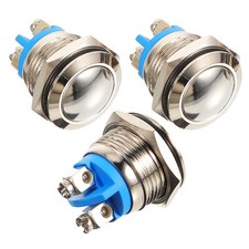 3 Pcs Wired Iron Doorbell Push