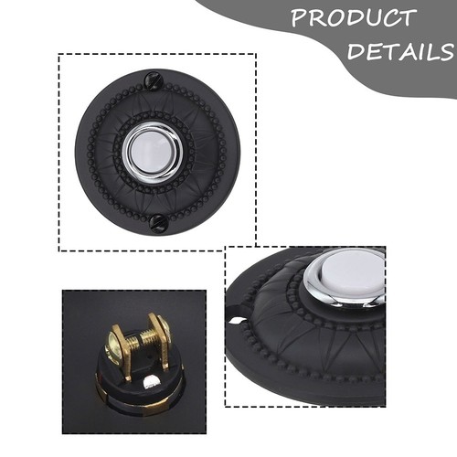 Iron doorbell push button - iron,