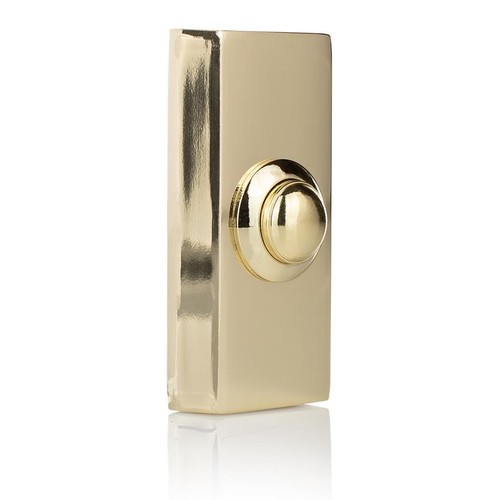 Brass door bell push button - door,