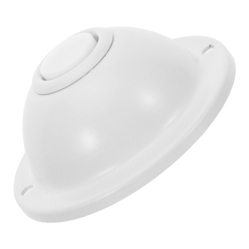 White iron doorbell - white,