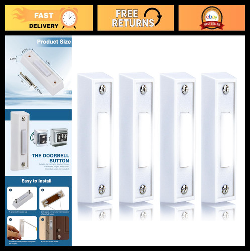 Pcs led wired doorbell - led,