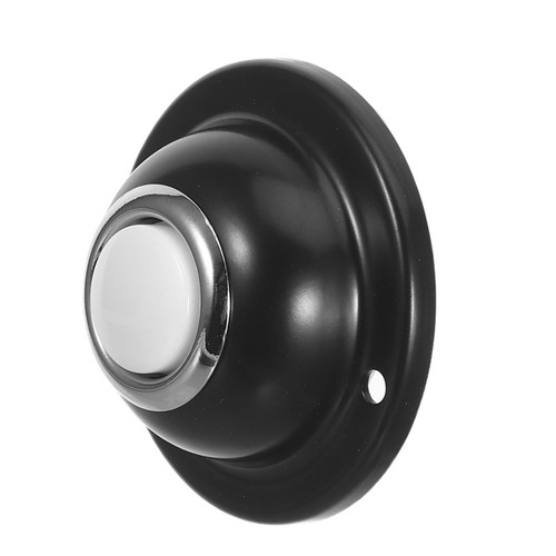 Black zinc alloy doorbell - zinc,
