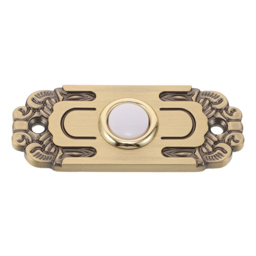 Retro gold doorbell push - gold,