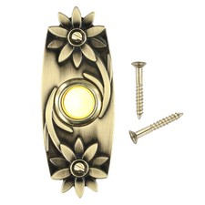 Modern Metal Doorbell Push