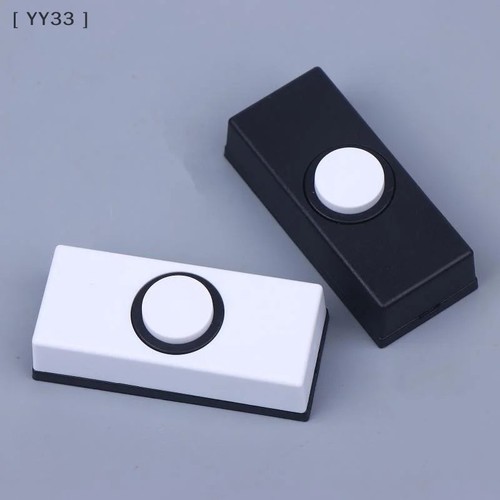 White doorbell push button - white,