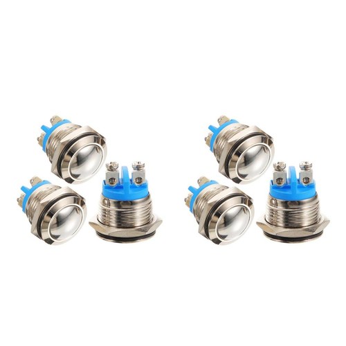 6pcs wired silver metal - 6pcs,